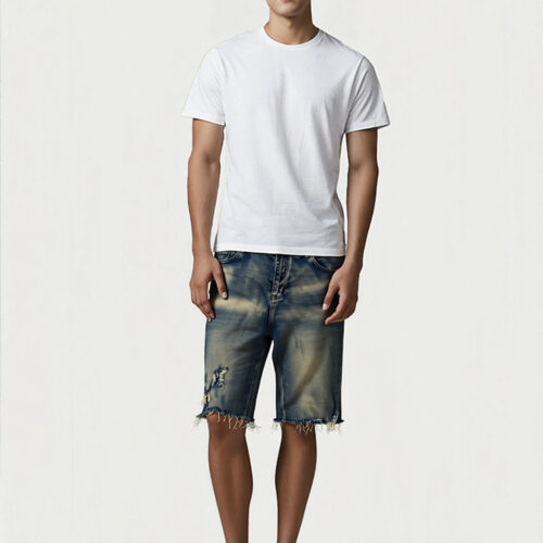 Kajaii Damaged Denim Shorts