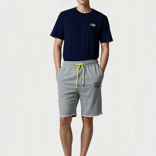 Kajaii embroidered logo dark blue t-shirts